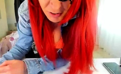 Redhead amateur teen webcam action