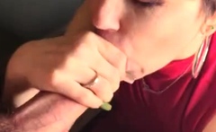 Fetish POV blowjob and handjob from horny slut