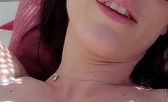Amateur teen outdoor blowjob