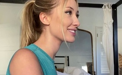 Close up on sexy pussy of masturbating girl