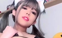 POV close up asian gf blowjob