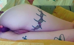 Horny amateur couple close up anal on webcam