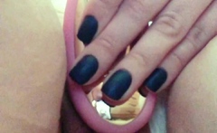 Curly Blonde Teen Records Solo Dildo Masturbation More at