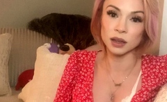 Chubby milf strip show her big boobs webcam