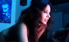 Small Tit Latina Brunette Fucks A Big Cock