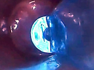 Endoscope POV: Test Tube Cock Urethral Insertion