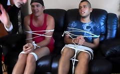 Horny Thief Snags Two Cute Twinks