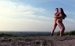 Pulled bigass bitch doggystyled outdoor