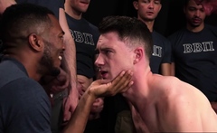 Cole Blue gets gangbanged by the frat bros