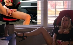 Blonde MILF Squirts on Webcam - Solo Female Show