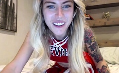 MissIvyDoll - Live Cheerleader Tease