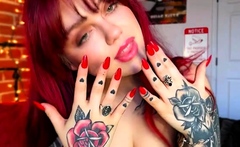 Ginger Rae Xoxo - Long Red Nail Worship - Femdom Goddess