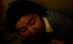 Asian BBW Amateur Facial in a Public Bathroom