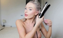 Blonde Latina Babe's Solo Webcam Show