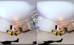 Amateur Blond Sucks And Jerks Off Cock