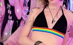 Blonde teen slavegirl Chaos tit tormented to tears