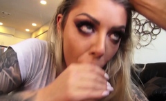 BUSTY BLONDE BABE KARMA RX LOVES TO BE USED AS A CUMDUMPSTER