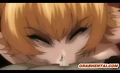 Pregnant Hentai Sucking Monster Cock And Swallowing Cum